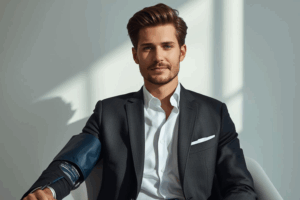 Mann Blutdruck Büro